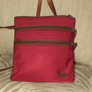 Dooney & Bourke red nylon crossbody